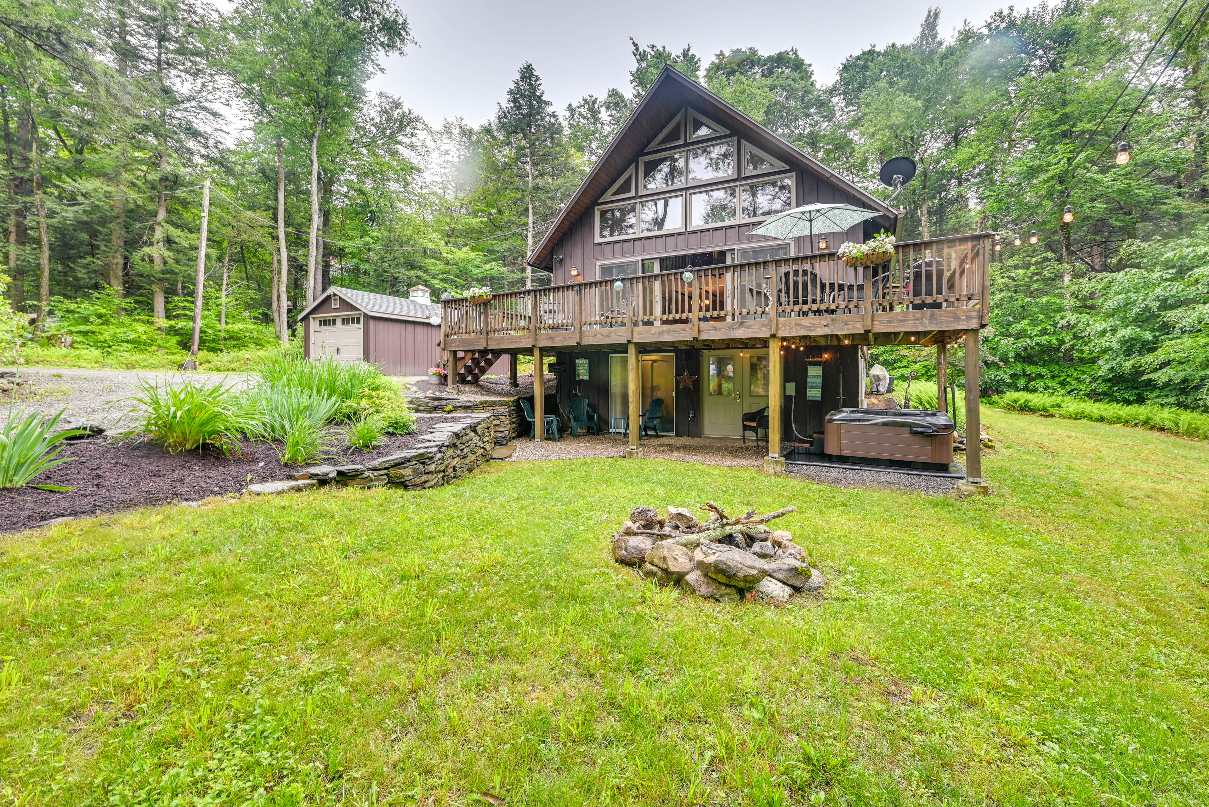 Property Image 1 - Tolland Cabin w/ Private Hot Tub & Grill!