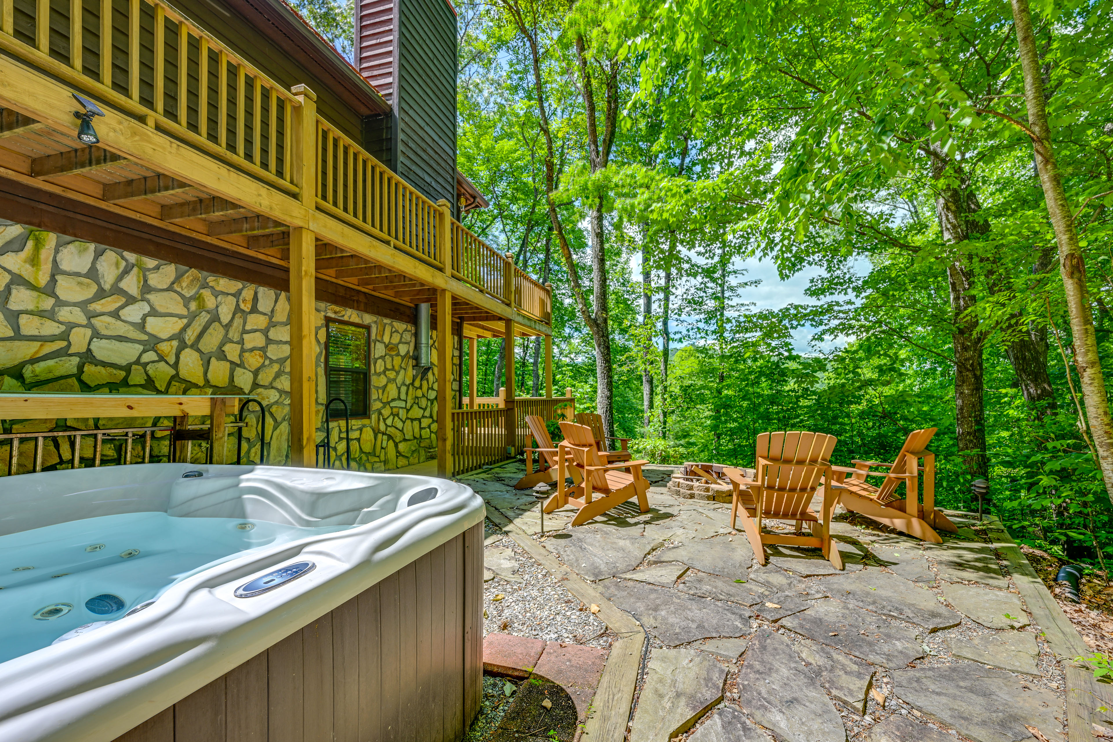 Property Image 1 - Mountain-View Robbinsville Cabin w/ Hot Tub!
