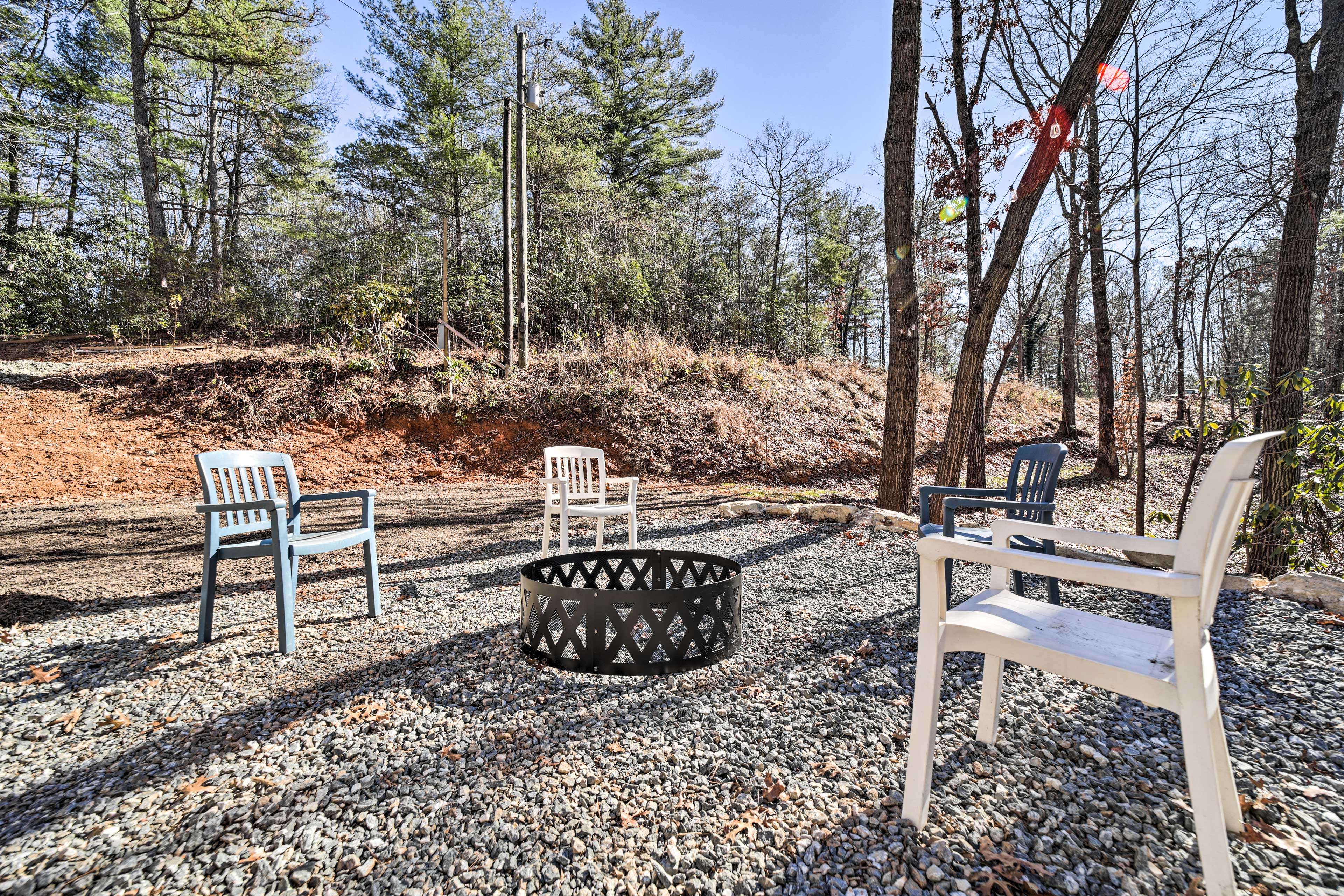 Property Image 2 - Modern Cabin w/ Fire Pit < 3 Mi to Trails!