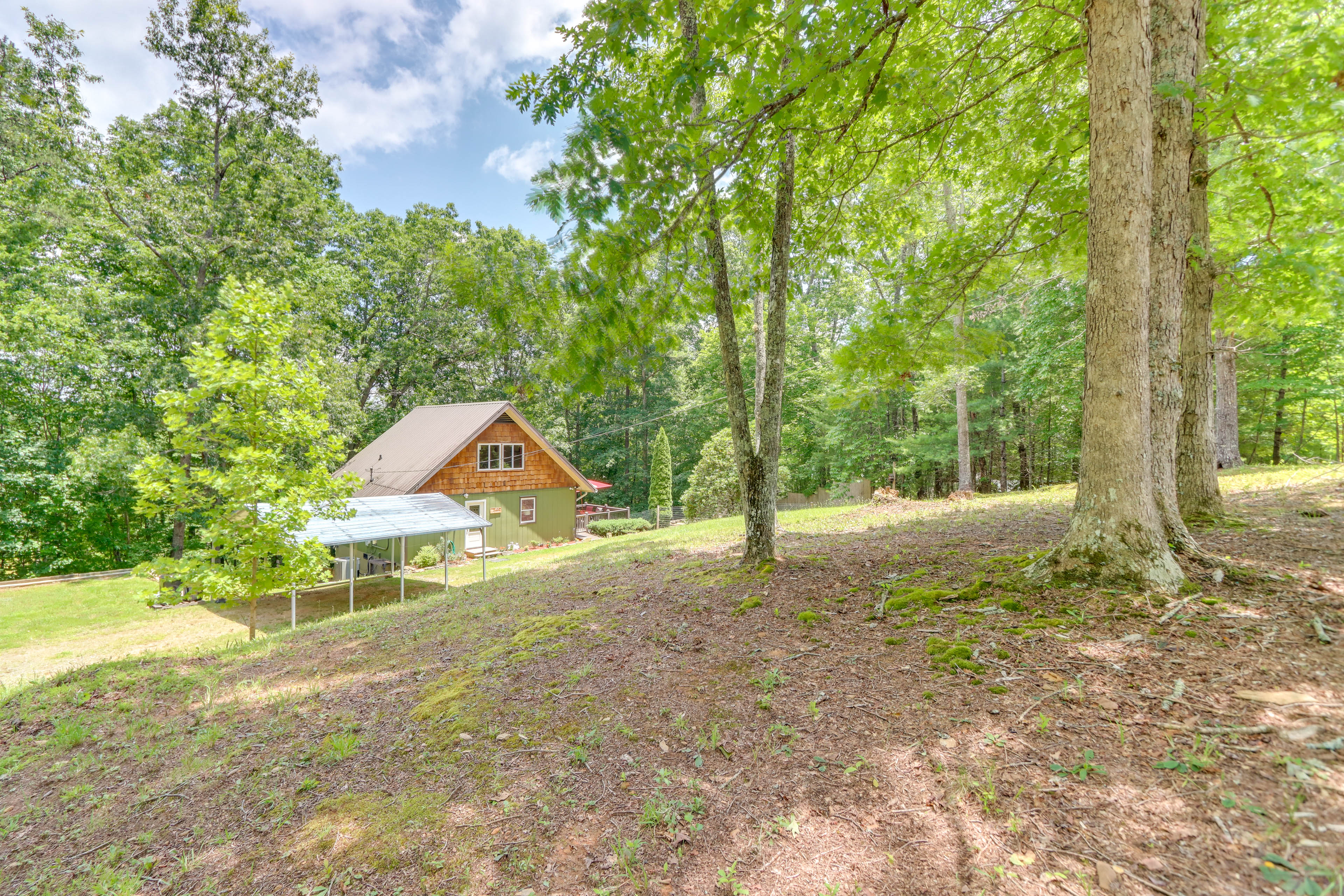 Property Image 1 - Pet-Friendly Murphy Home: Grilling Deck + Fire Pit