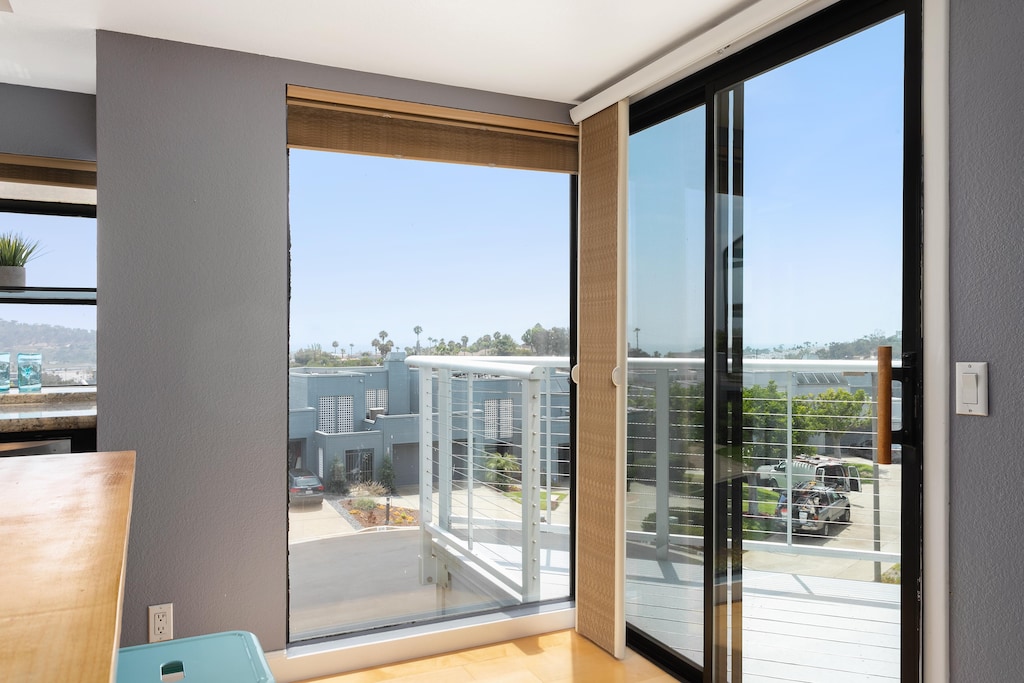 Tons of windows with views of Del Mar