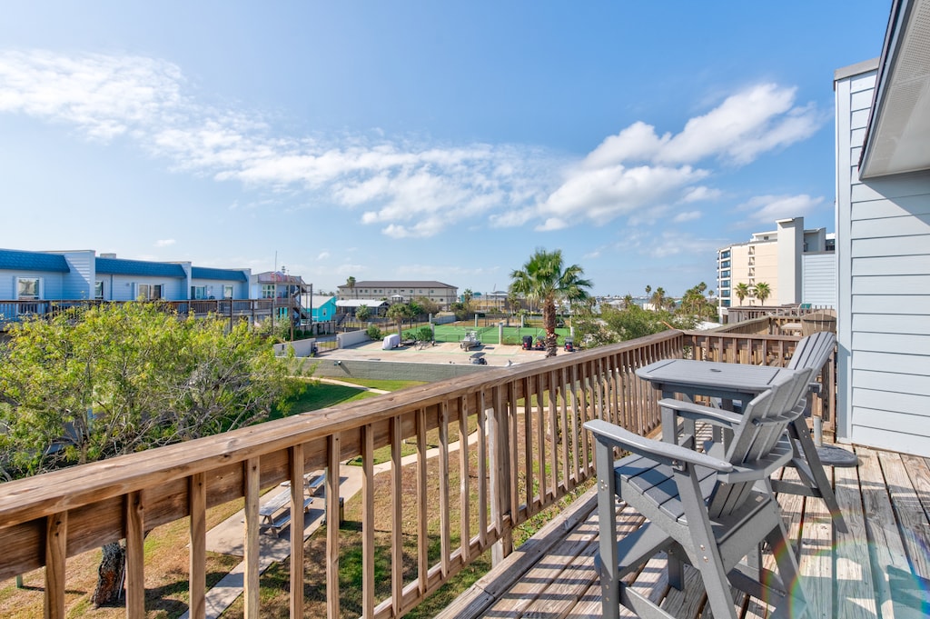 Deck view. Deck view, perfect for the City's 4th of July and New Year's fireworks shows!