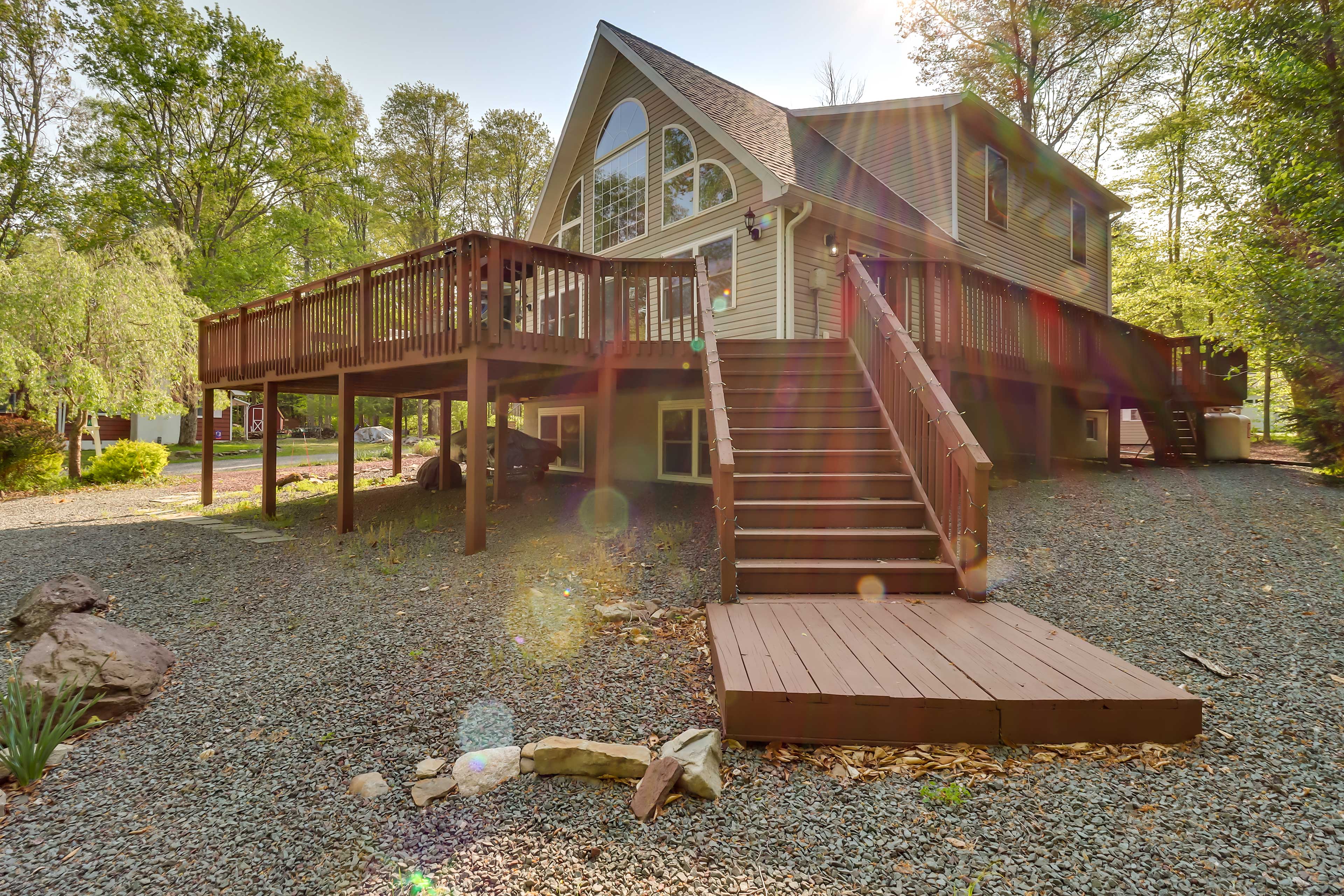 Property Image 1 - Stunning Pocono Lake Vacation Rental w/ Huge Deck!