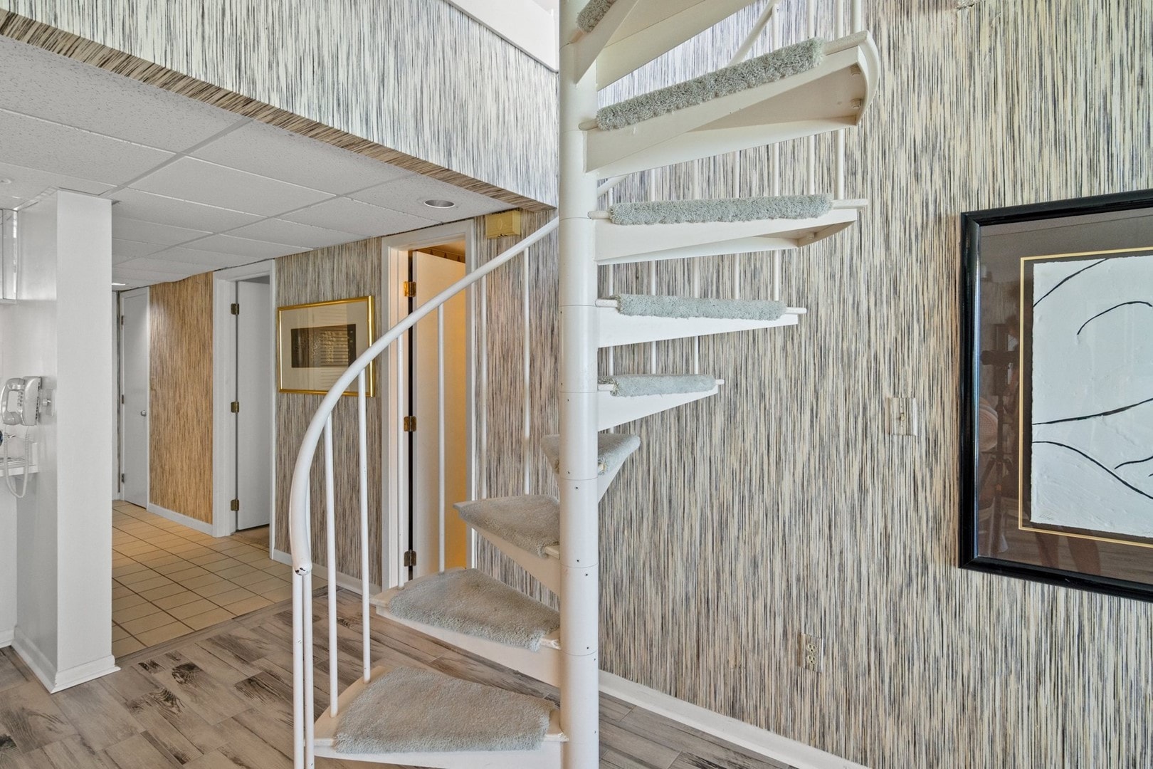 Stairway to Rooftop Balcony