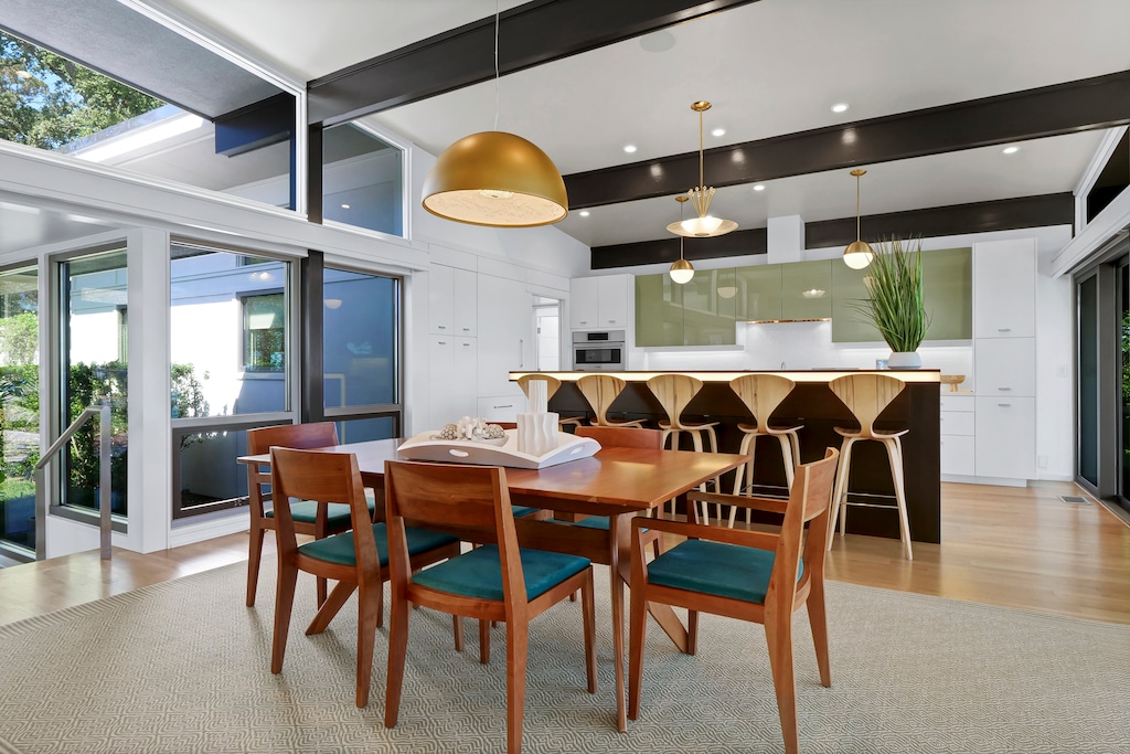 Lots of seating room and view to enjoy while your family gathers for delicious meals