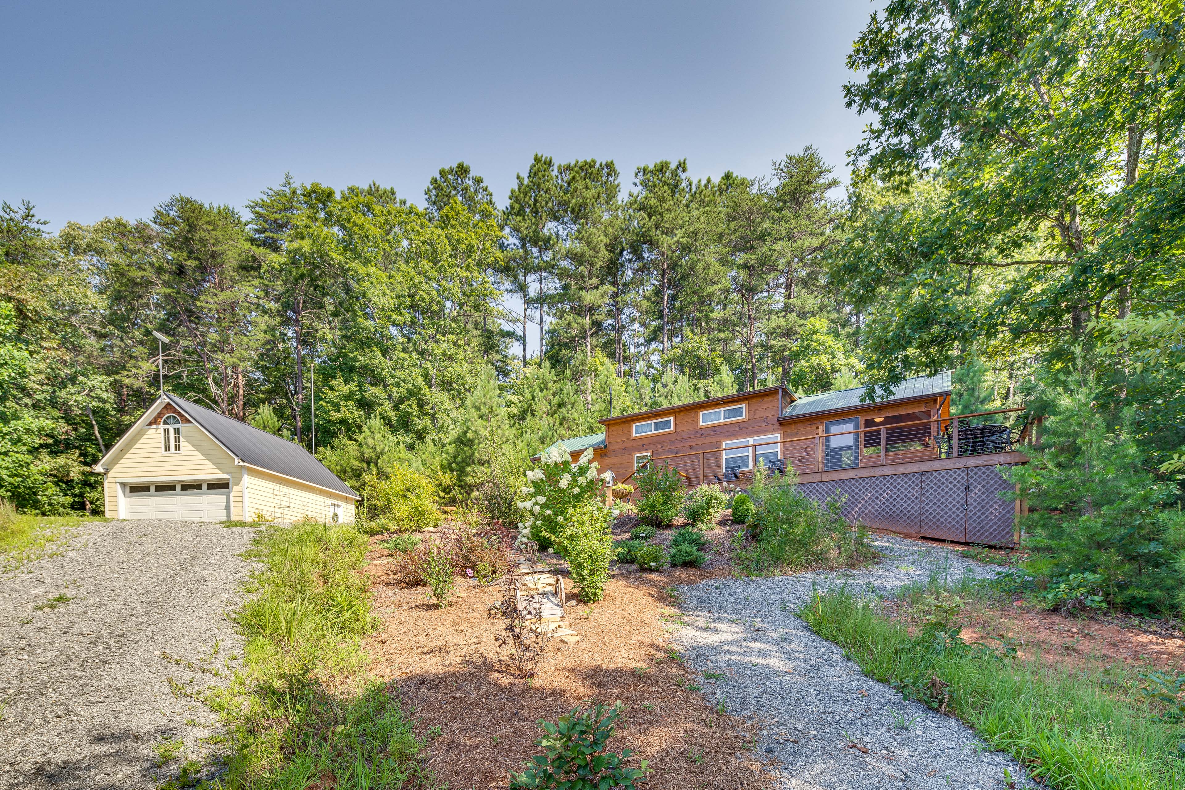 Property Image 1 - Mill Spring Log Cabin w/ Decks & Hot Tub!