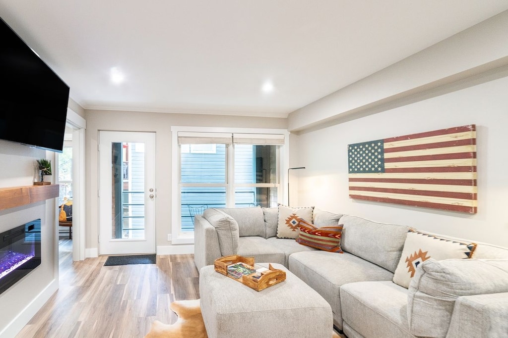 Brand new remodel! Modern and mountain chic blend together for a comfortable mountain retreat in the center of town.