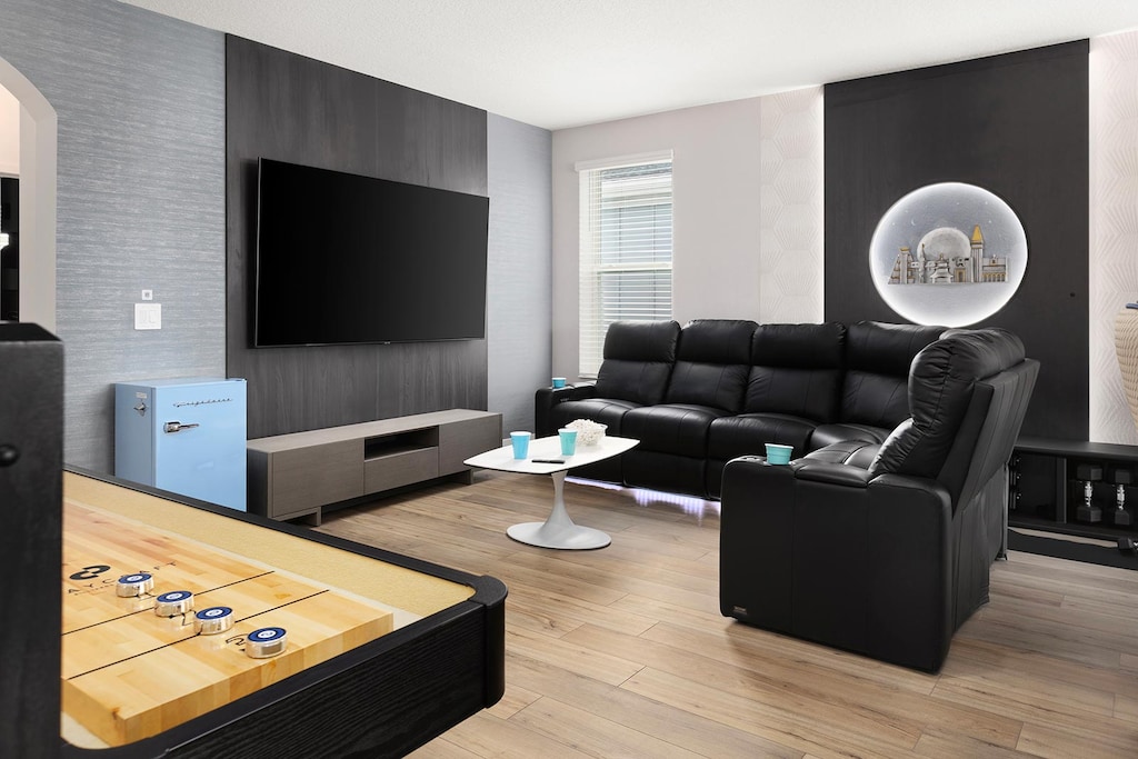 Game Loft w/ Arcade Machine & Poker Table