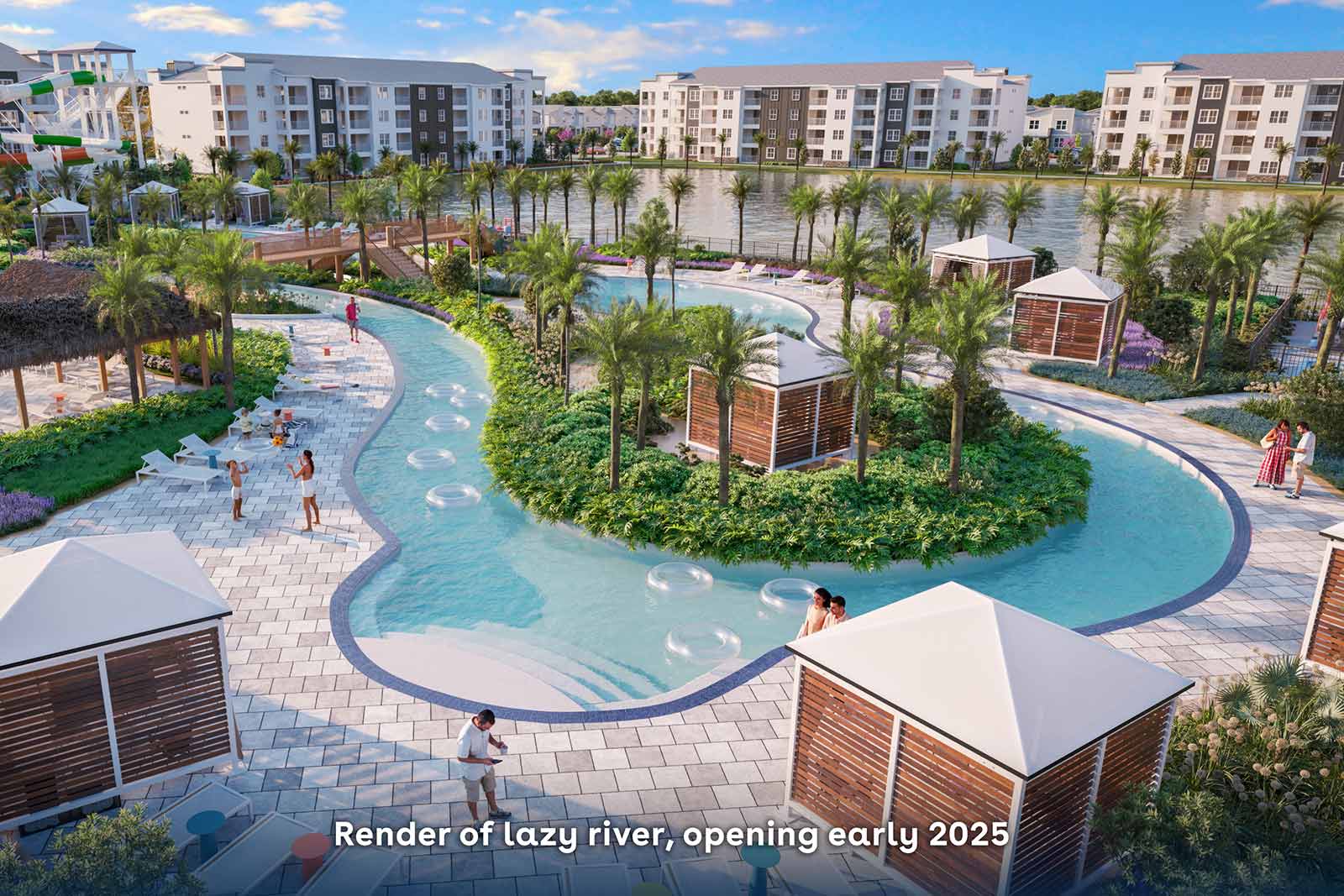 Render of Lazy River, Opening Early 2025