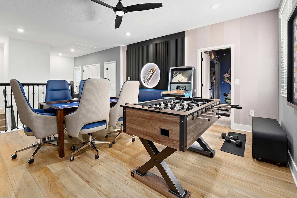 Loft w/ Foosball & Poker Table