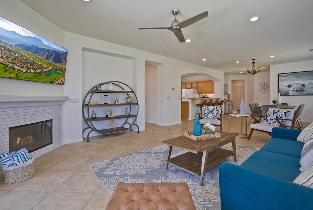 Open living and dining area to include the whole family.