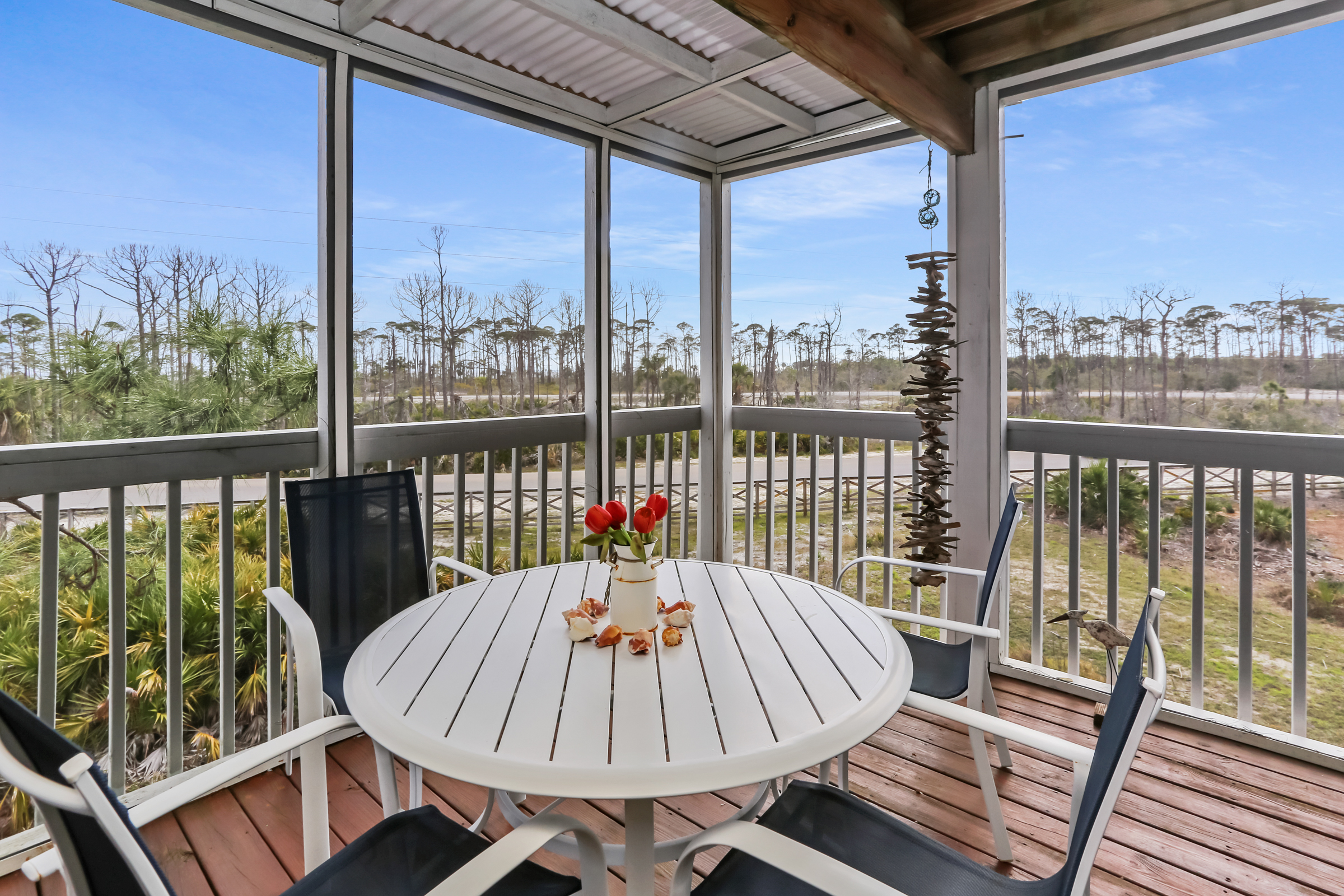 Dining on Screened Deck