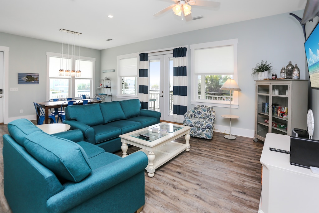 Living Room with View of Dining Area