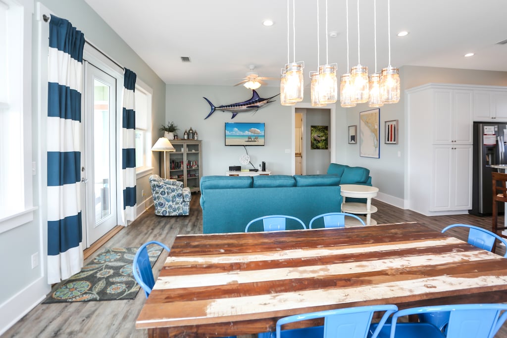 Dining Area View of Living Room
