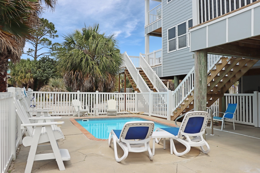 Main Deck Stairs Access Private Pool