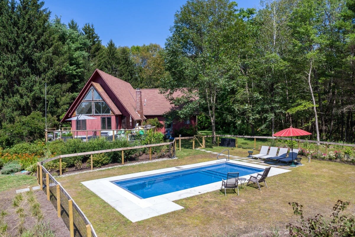 Property Image 2 - Milan Hill A-Frame - Heated Pool near Rhinebeck