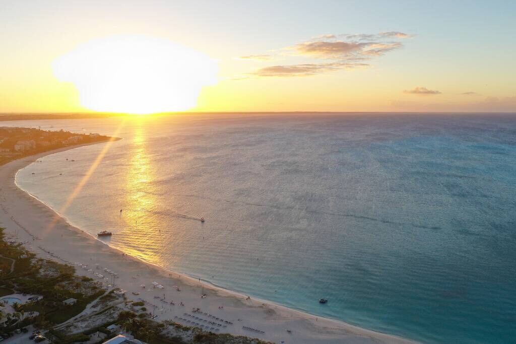 Enjoy the sunsets on Grace Bay