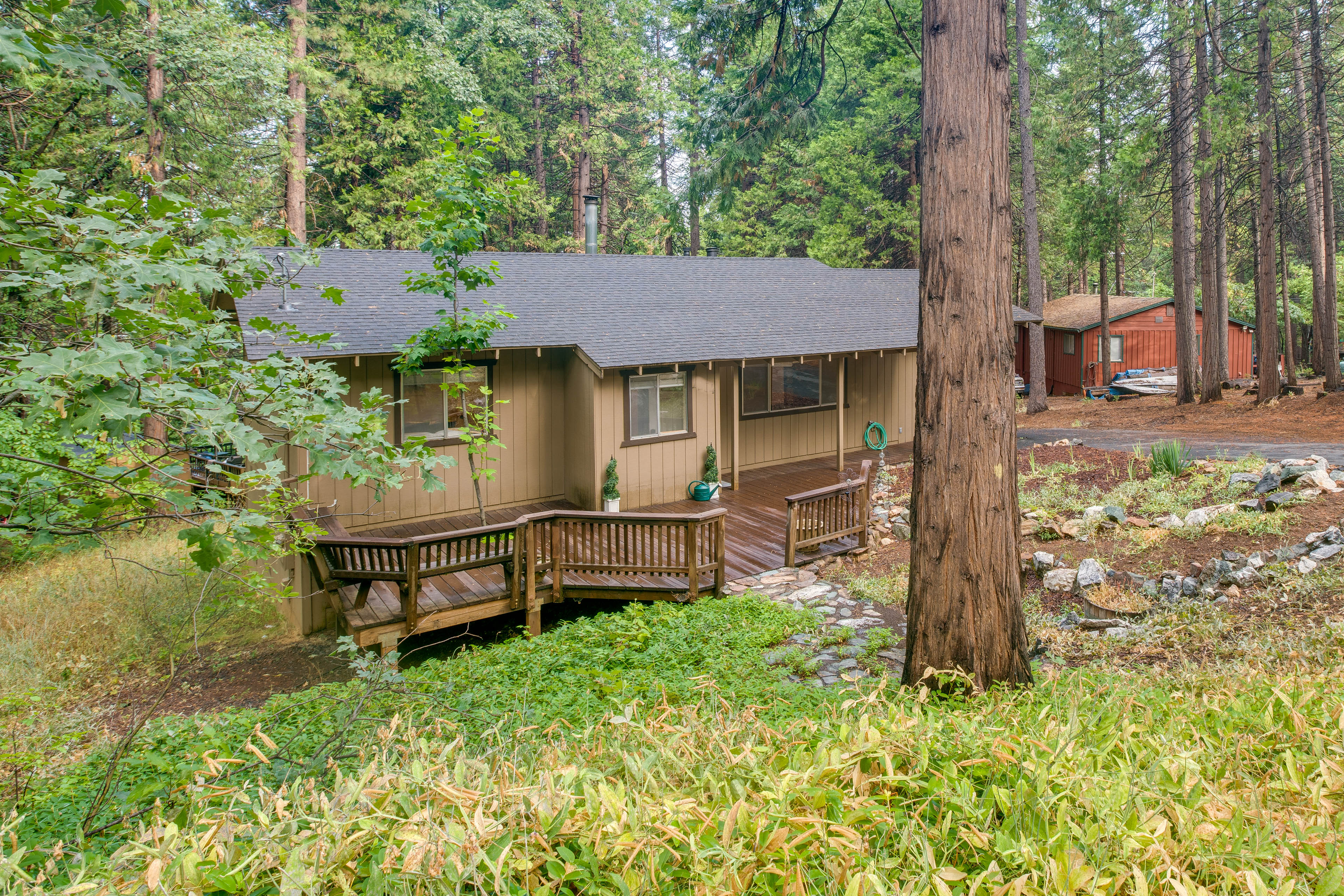 Secluded Arnold Cabin Rental w/ Furnished Deck!