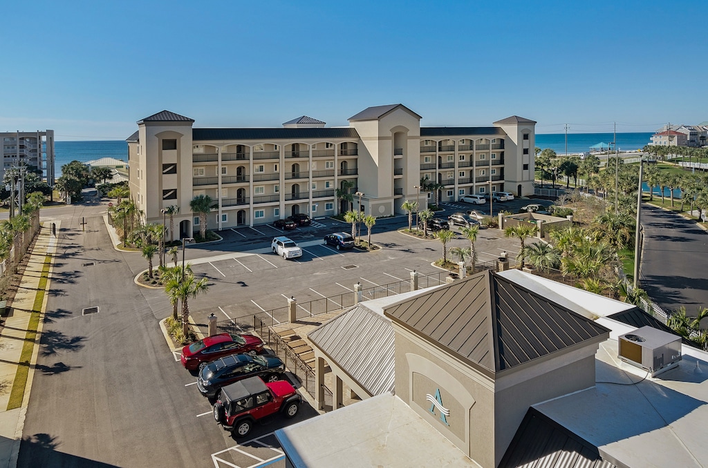 Alerio complex is across the street from the beach