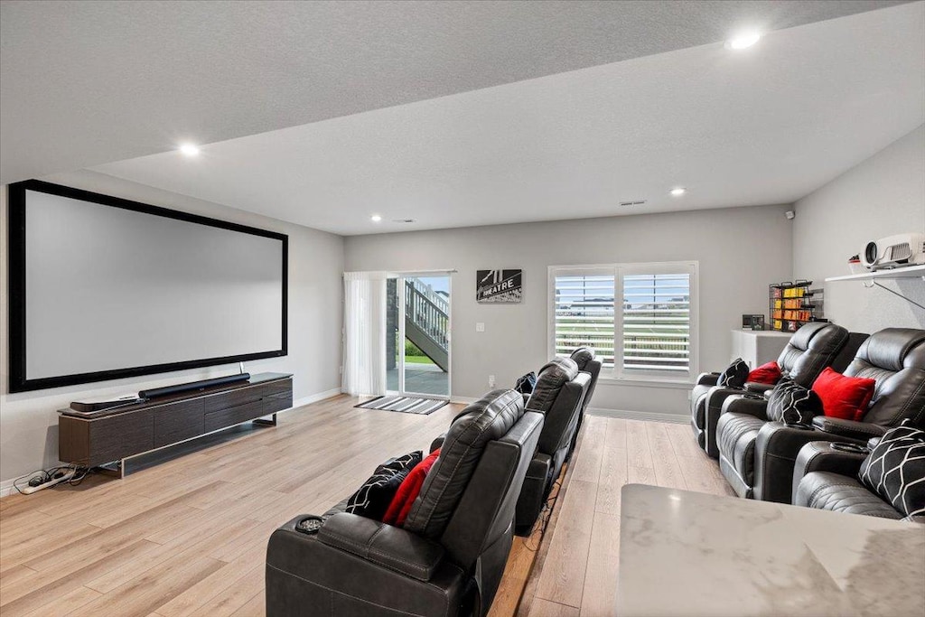 At Home Movie Theater in Basement