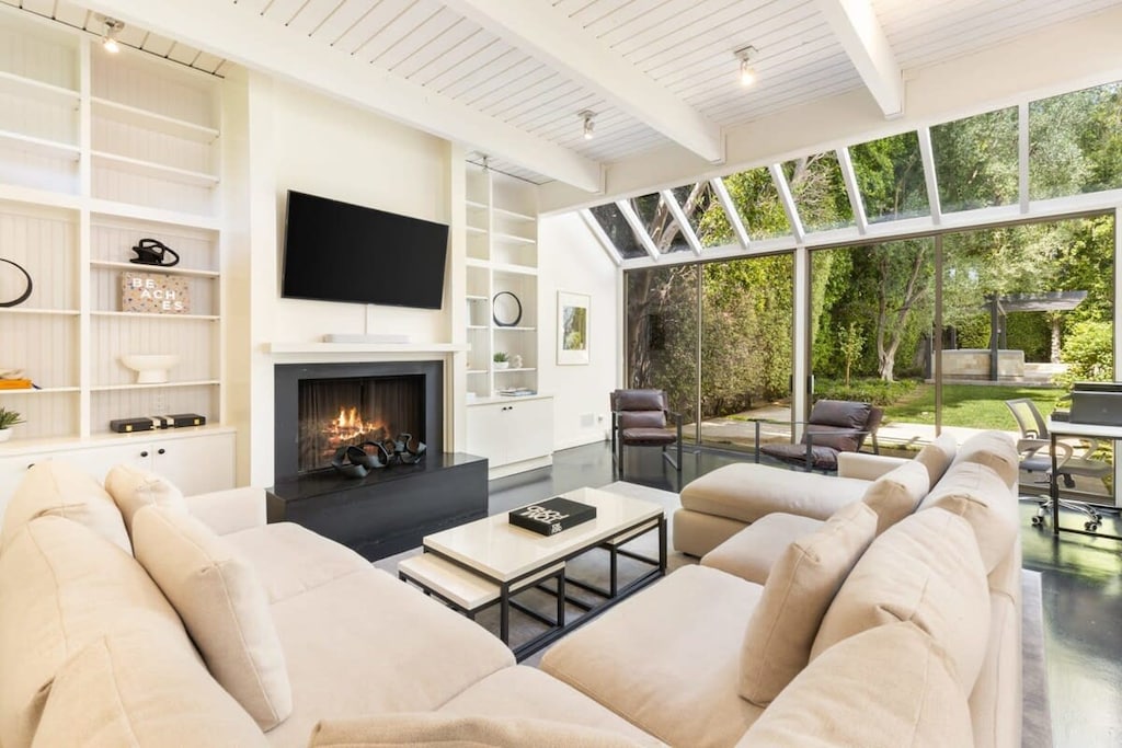 Enjoy a cozy movie night while in the heart of Malibu