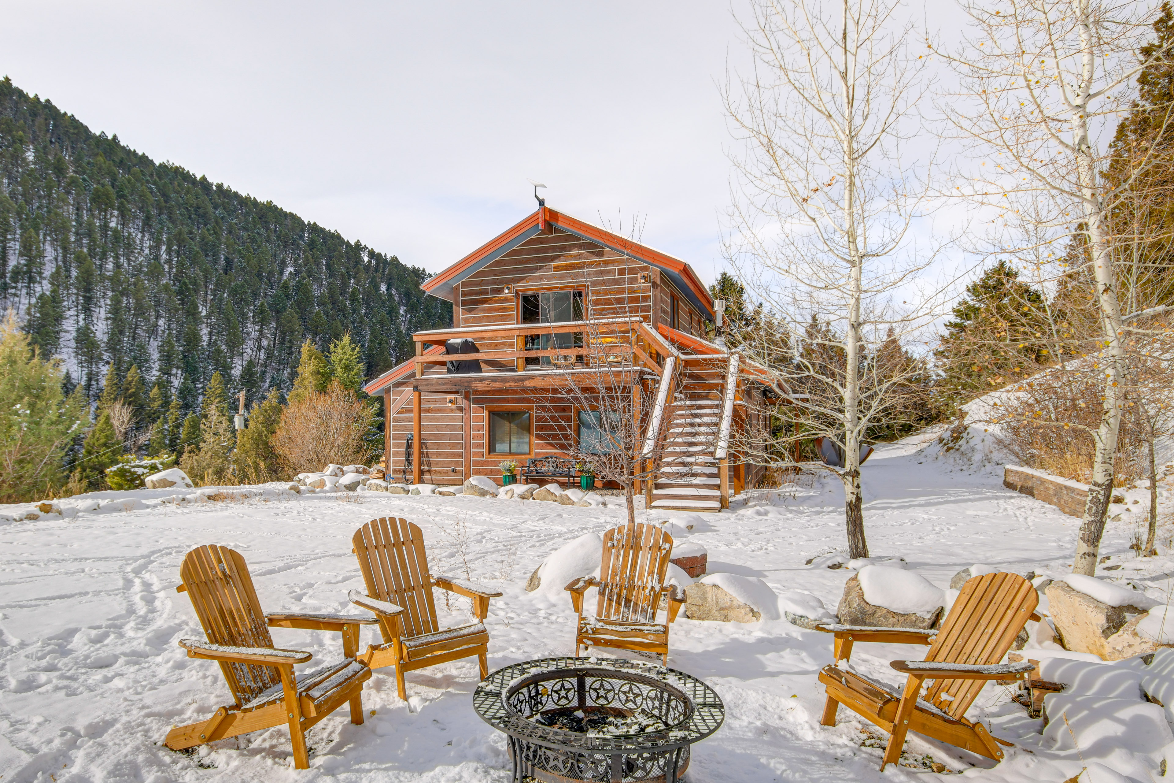 Property Image 2 - XC Ski/Snowshoe In/Out: Secluded Cabin w/ Hot Tub!