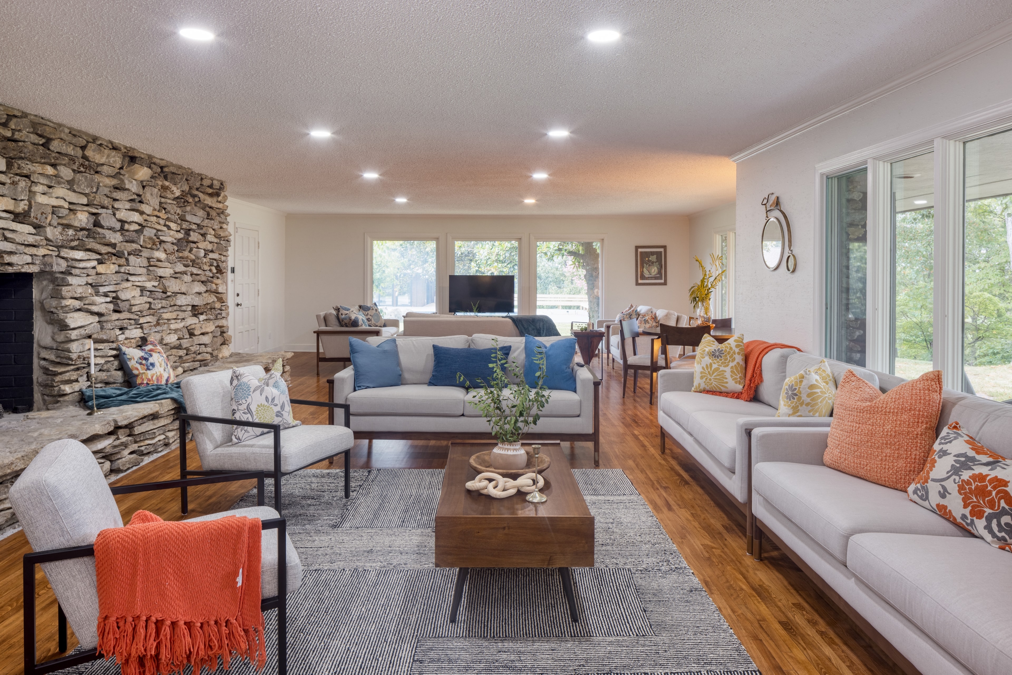 Whether you're spending time with loved ones or enjoying a moment of solitude, this living room is sure to make you feel at home.
