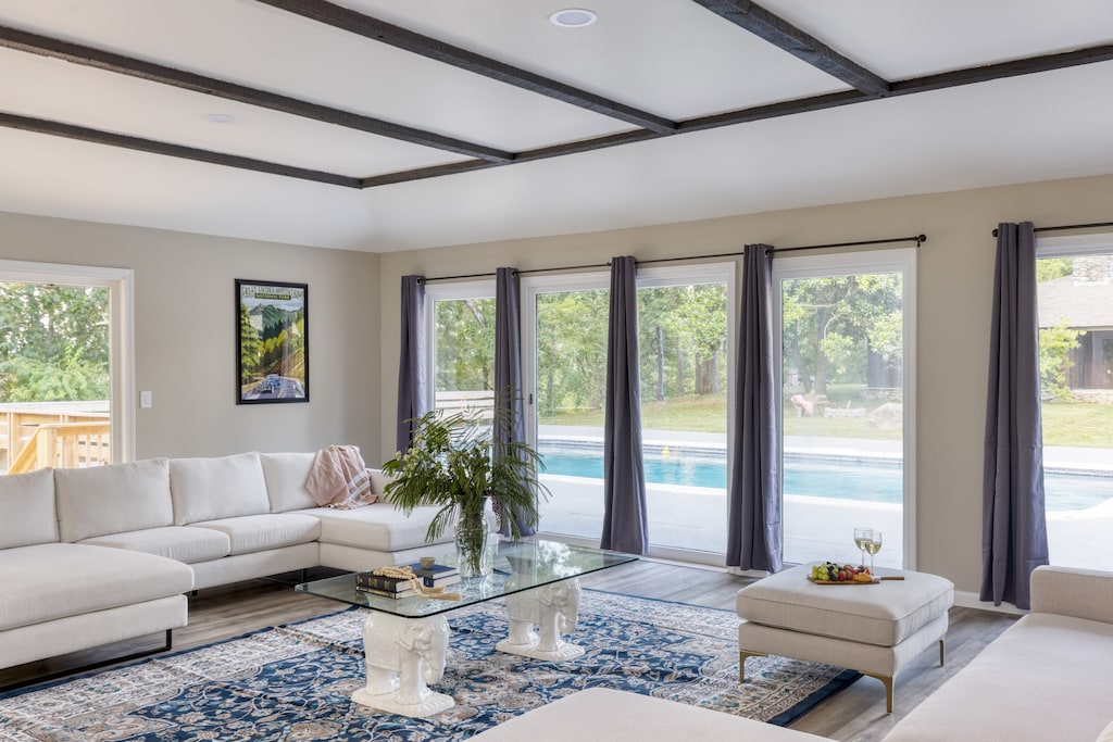 Whether you're spending time with loved ones or enjoying a moment of solitude, this living room is sure to make you feel at home.