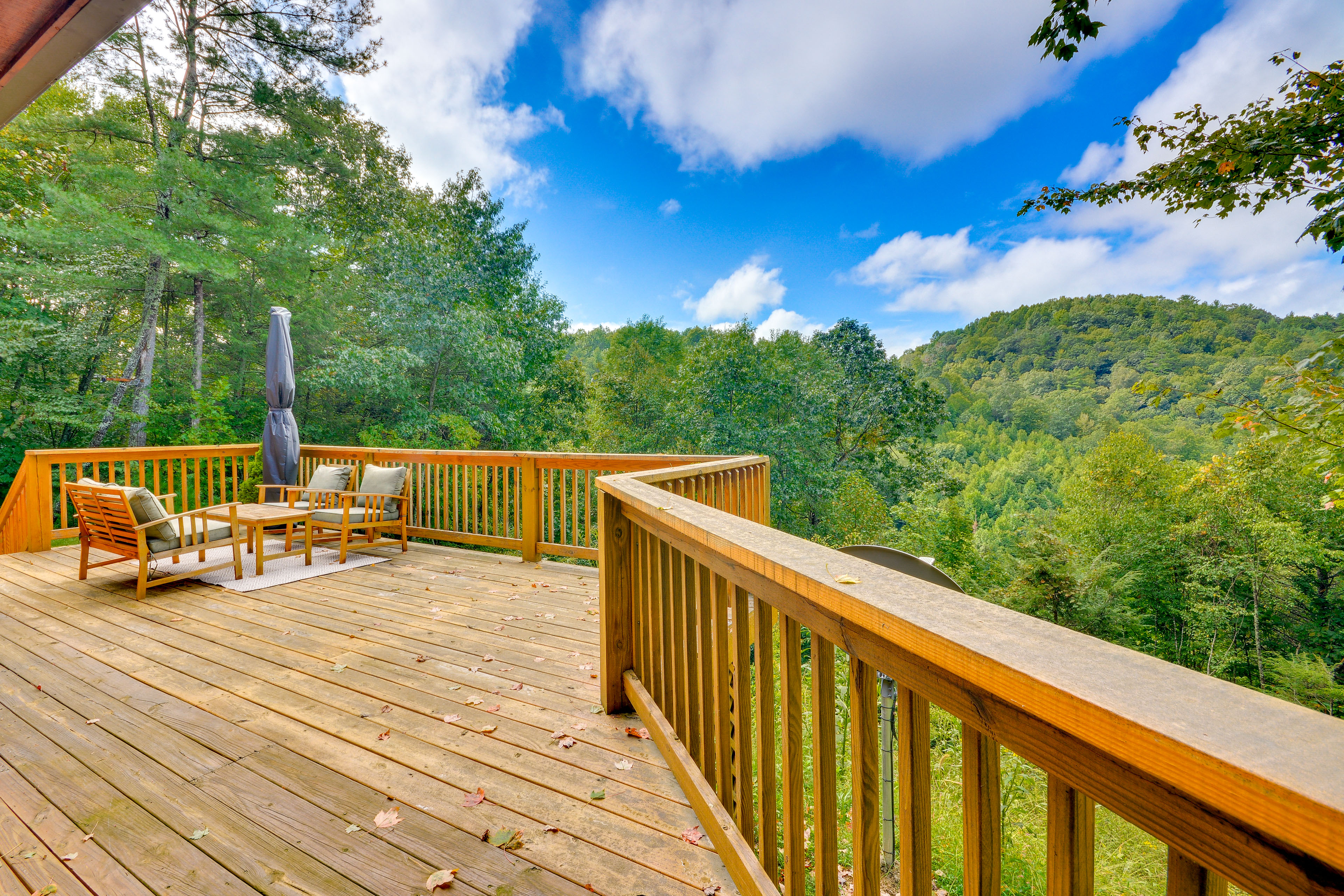 Property Image 1 - Mtn View + Fire Pit: Pet-Friendly Woodlawn Cabin!