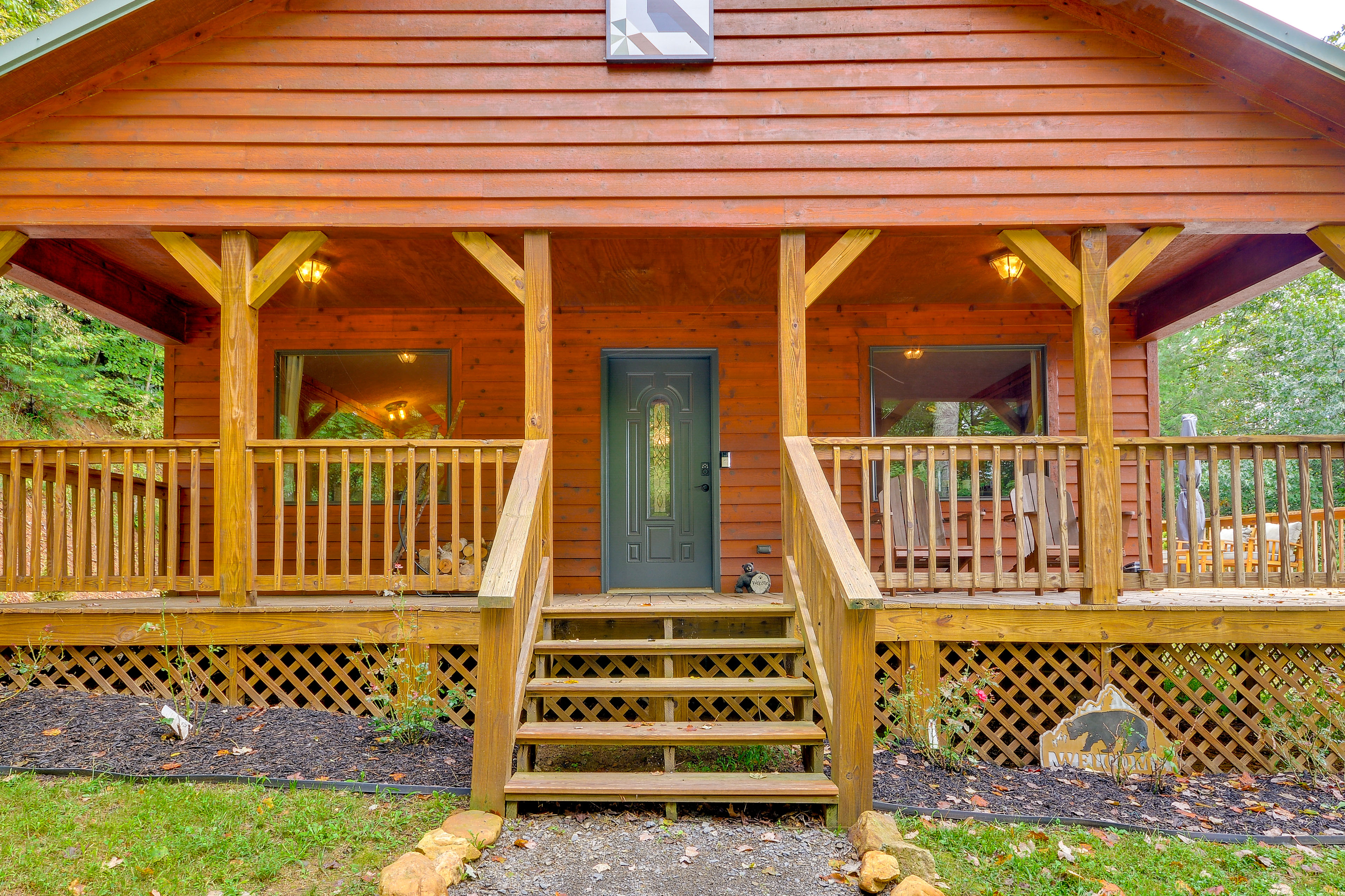 Property Image 2 - Mtn View + Fire Pit: Pet-Friendly Woodlawn Cabin!