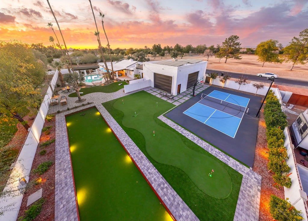 A birds eye view of the endless entertainment and sport options