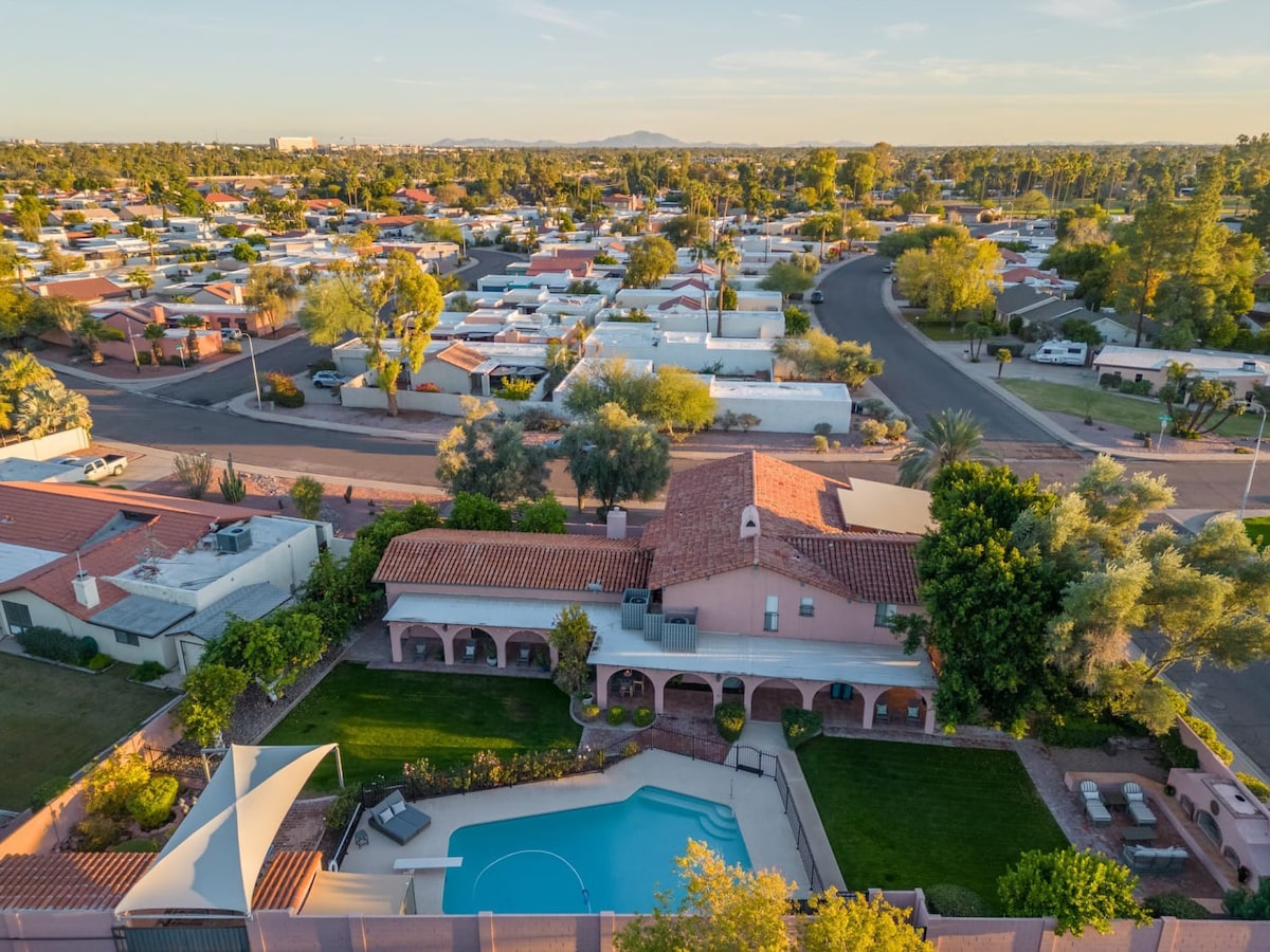 A birds eye view of your own private resort-style oasis