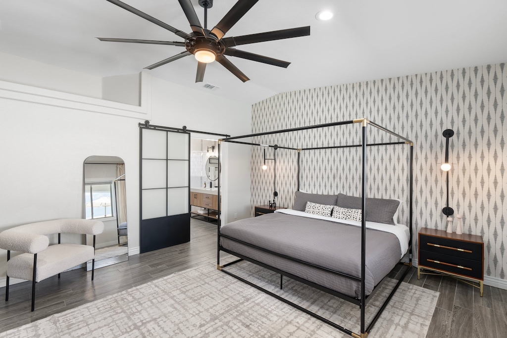 Primary Suite 1 with KIng Bed