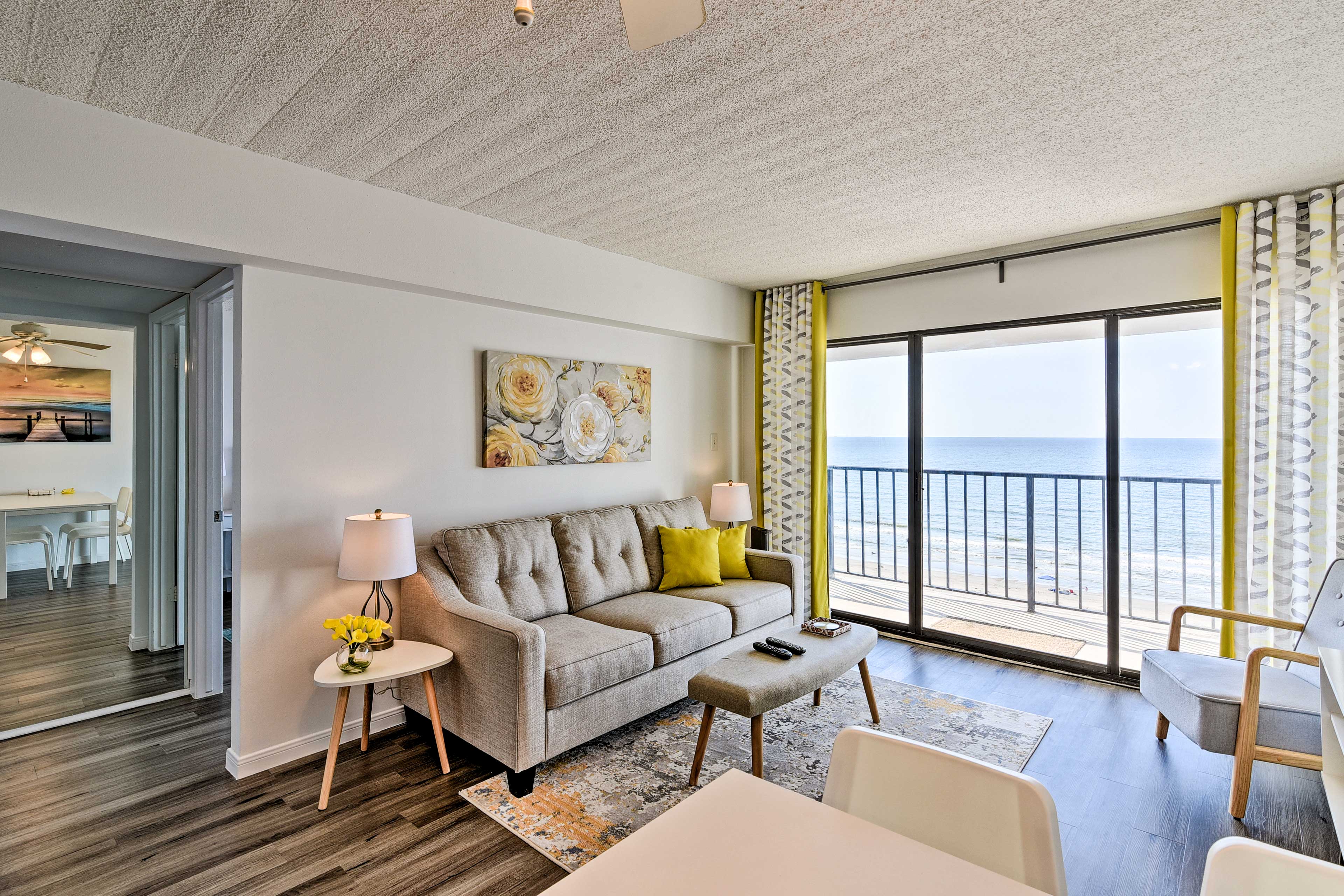 Property Image 2 - Bright Beach Condo with Ocean View & Balcony!