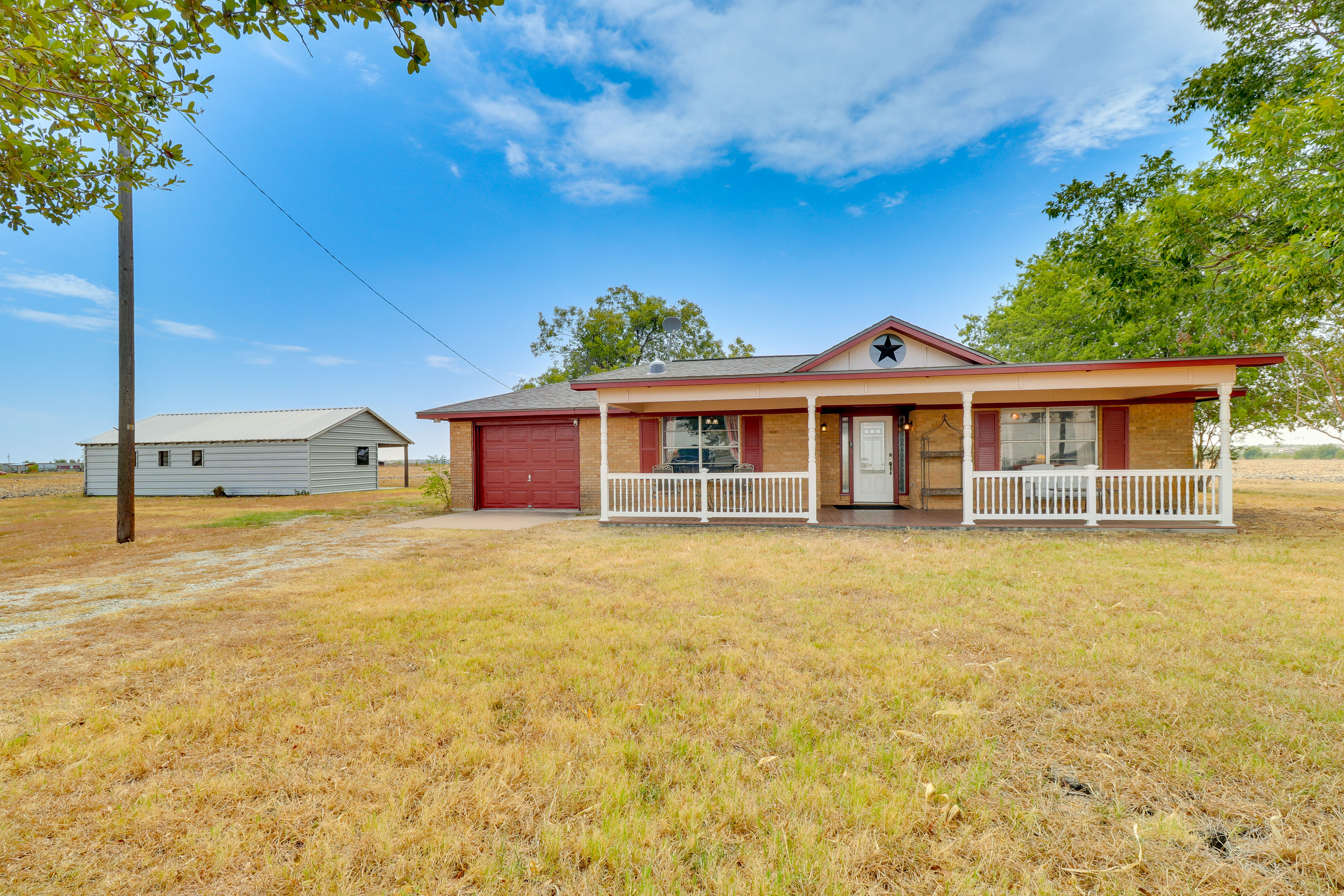 Property Image 1 - Texas Farmhouse Retreat on 10 Acres Near Austin!