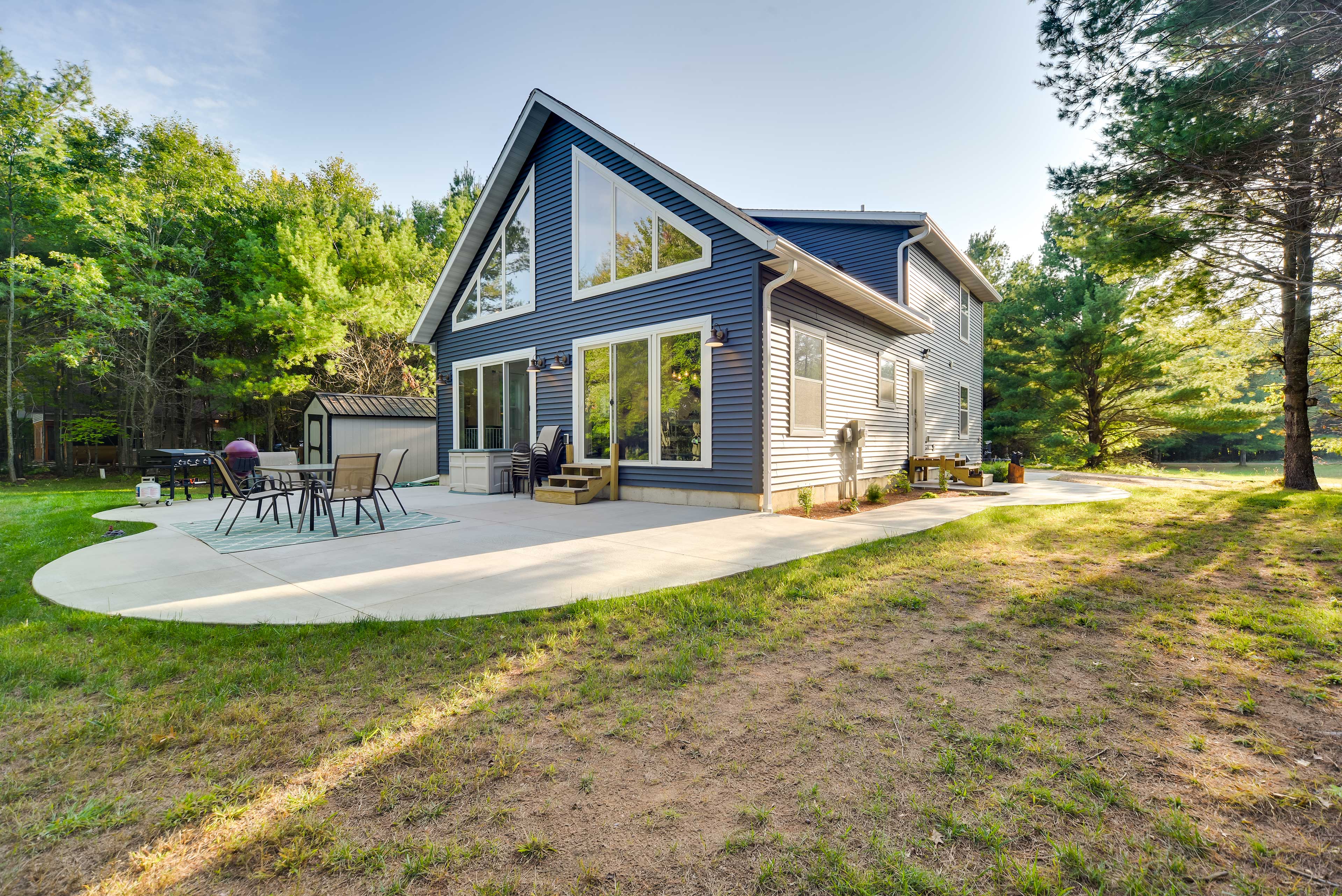 Property Image 2 - Waterfront Webster Cabin w/ Dock on Warner Lake!