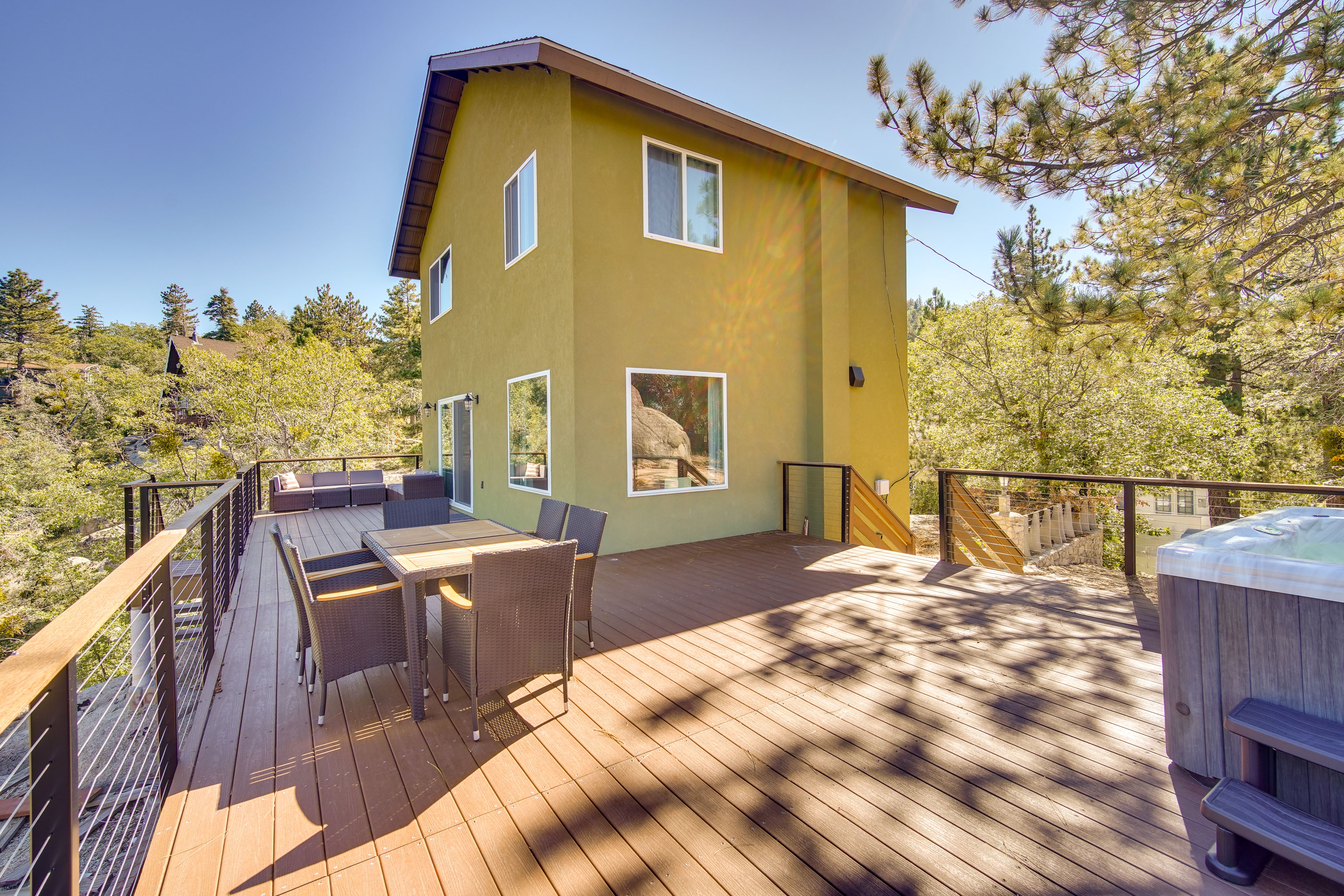 Property Image 2 - Running Springs Cabin w/ Spacious Deck + Hot Tub!