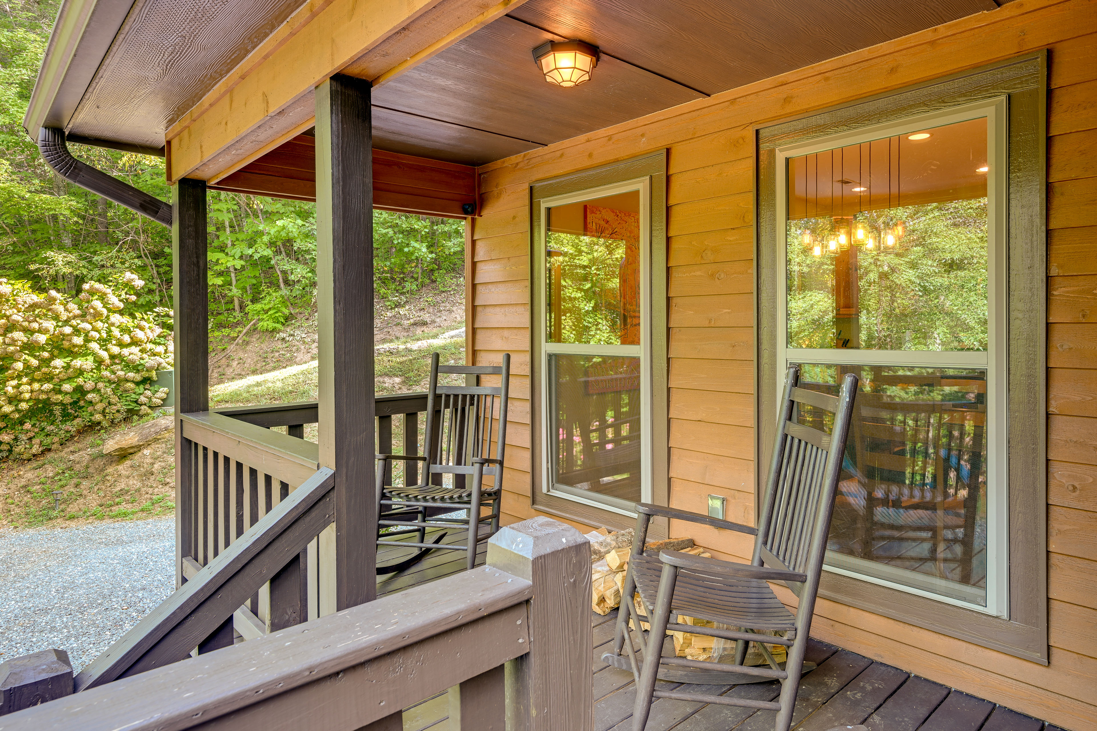 Property Image 2 - Bright Bryson City Cabin w/ Fire Pit & Hot Tubs!