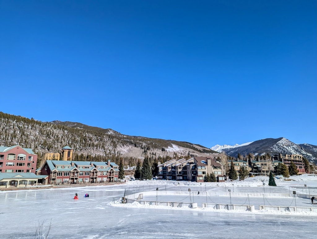 Private balcony view #winter