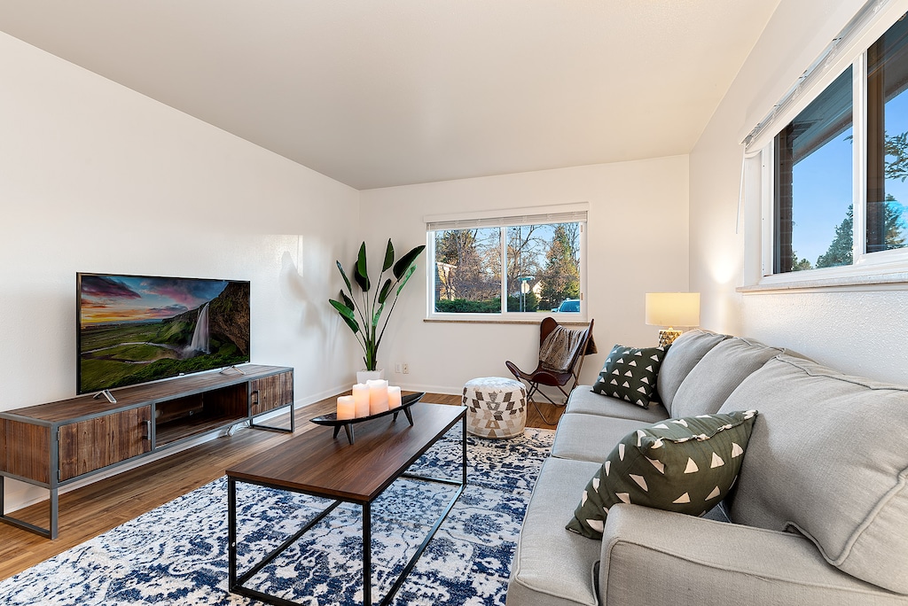 Living Area with Smart TV