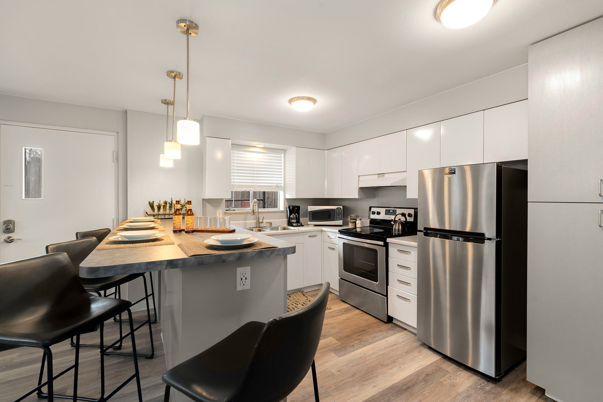 Kitchen with Stainless Steel Appliances