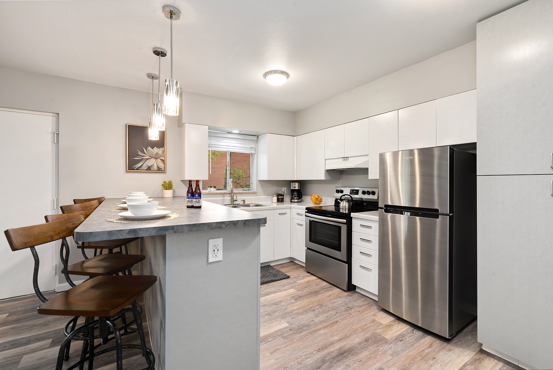 Kitchen with Stainless Steel Appliances