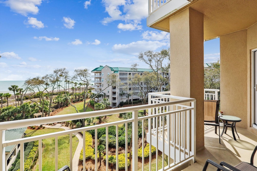 Private 4th Floor Balcony at 5403 Hampton Place