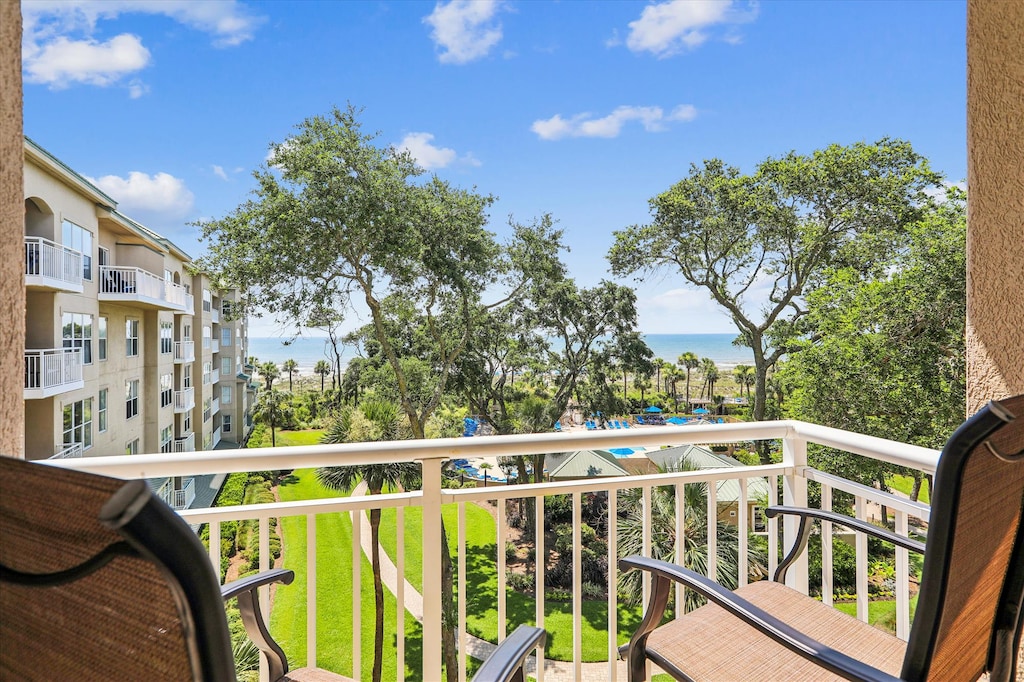 Private Balcony at 6403 Hampton Place