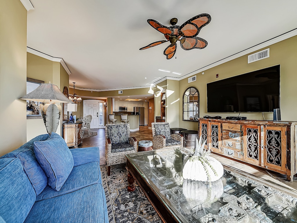 Living Room, Dining Area and Kitchen at 6406 Hampton Place