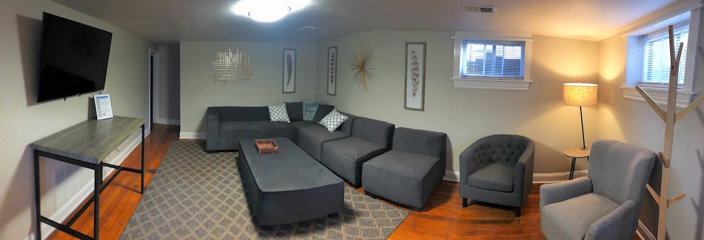 Living Room with Large Couch