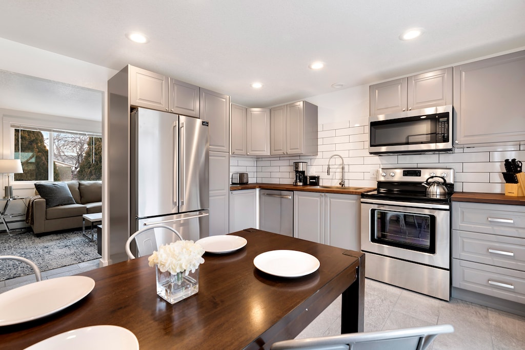 Kitchen and Dining Area