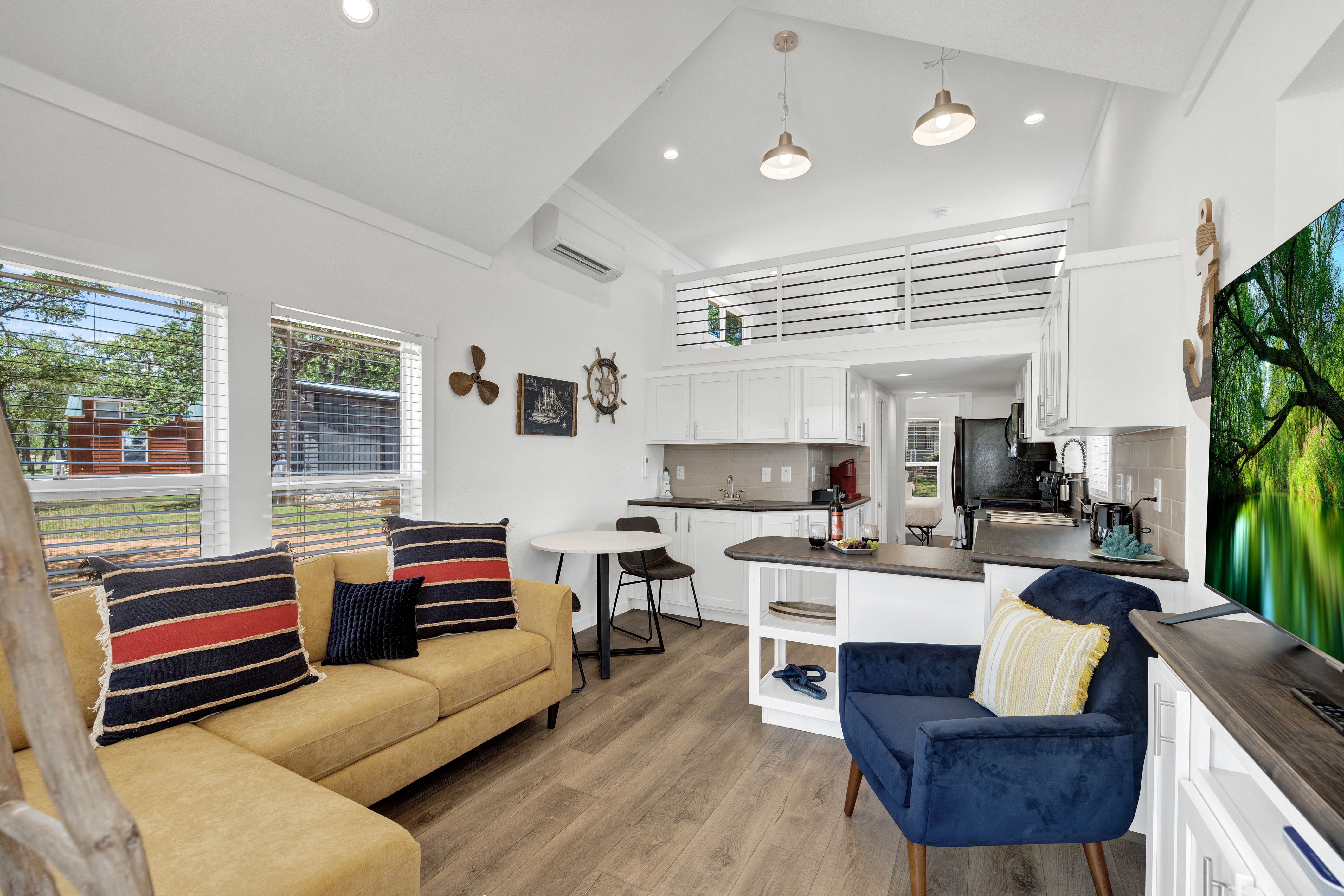 Large living room to gather with family and friends.