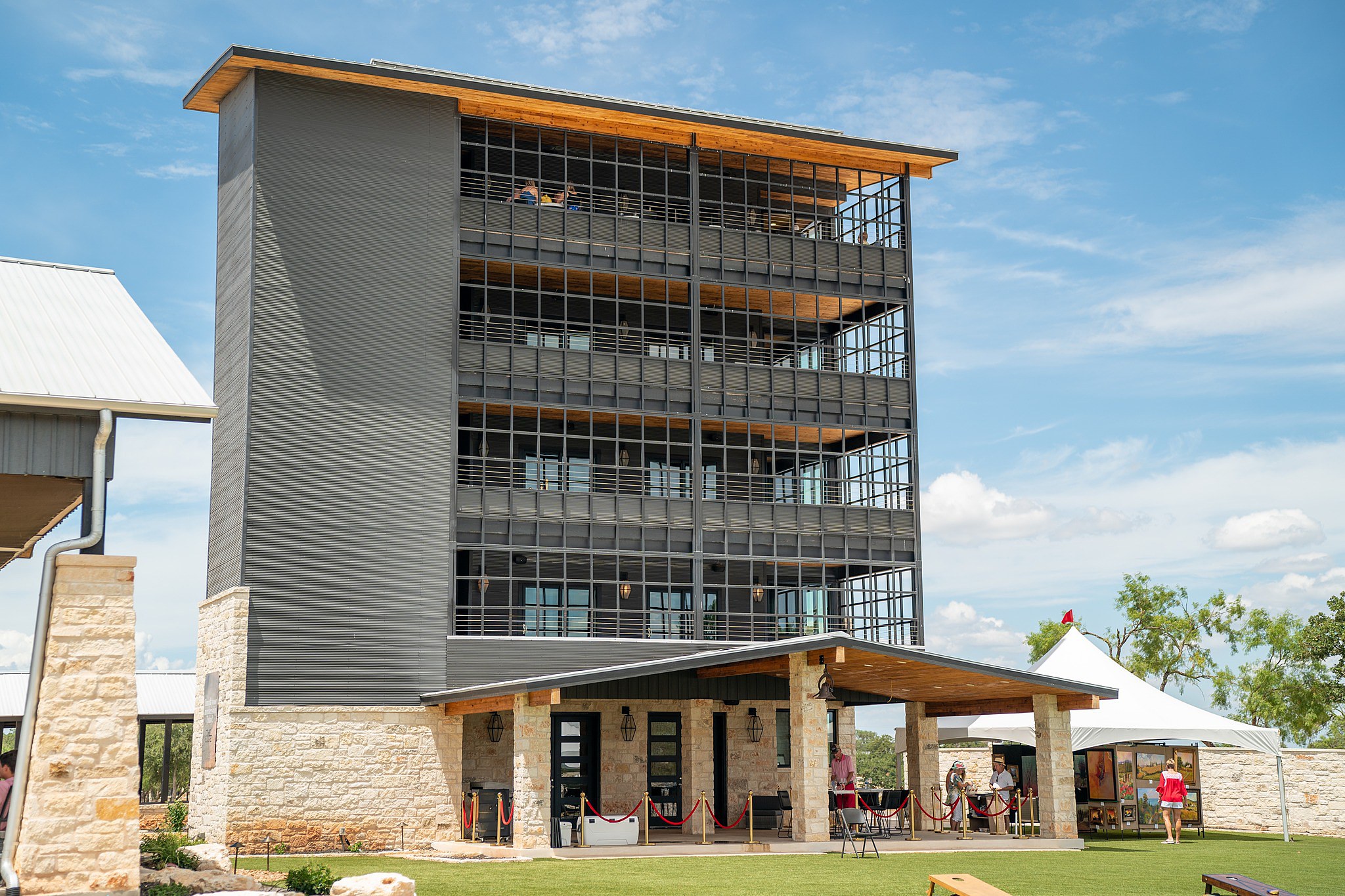 Our exclusive and luxury Viewing Tower for our exclusive wine club members is located right here on the property for you to soak in stunning hill country views! - Copy