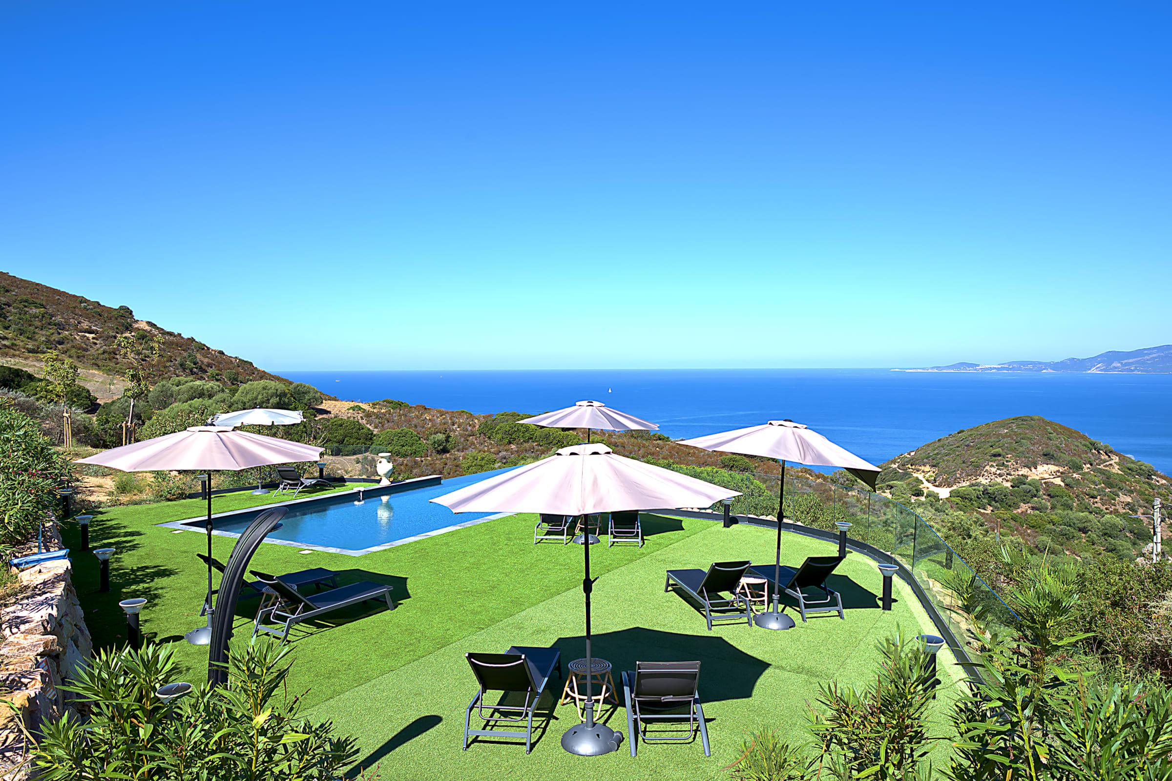 Property Image 1 - Superb villa with pool and sea view in Calcatoggio